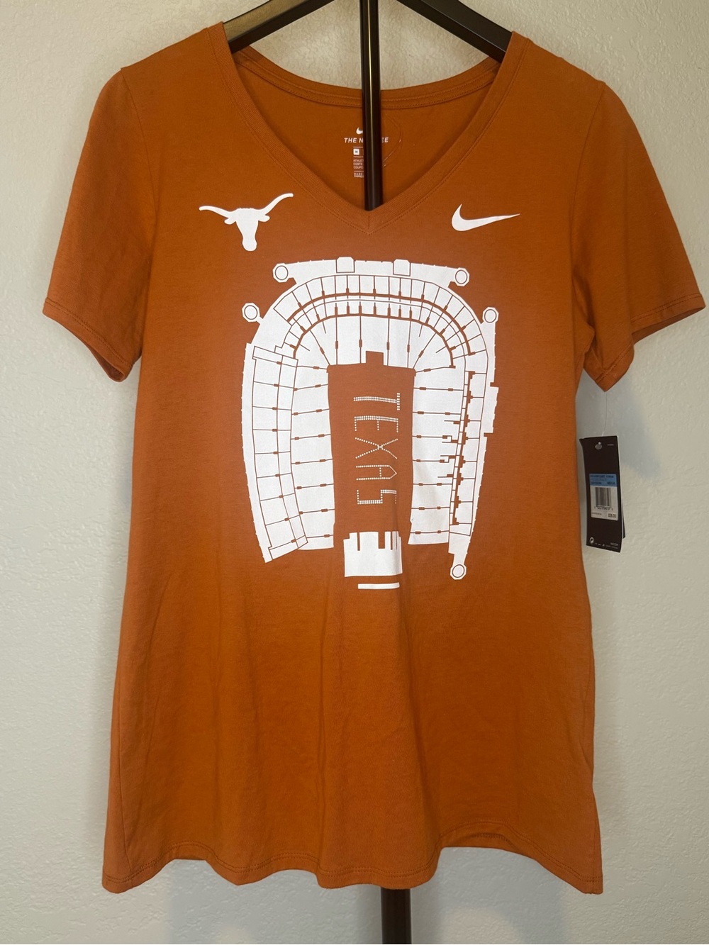 Nike Orange The Nike Tee Athletic Cut V-Neck